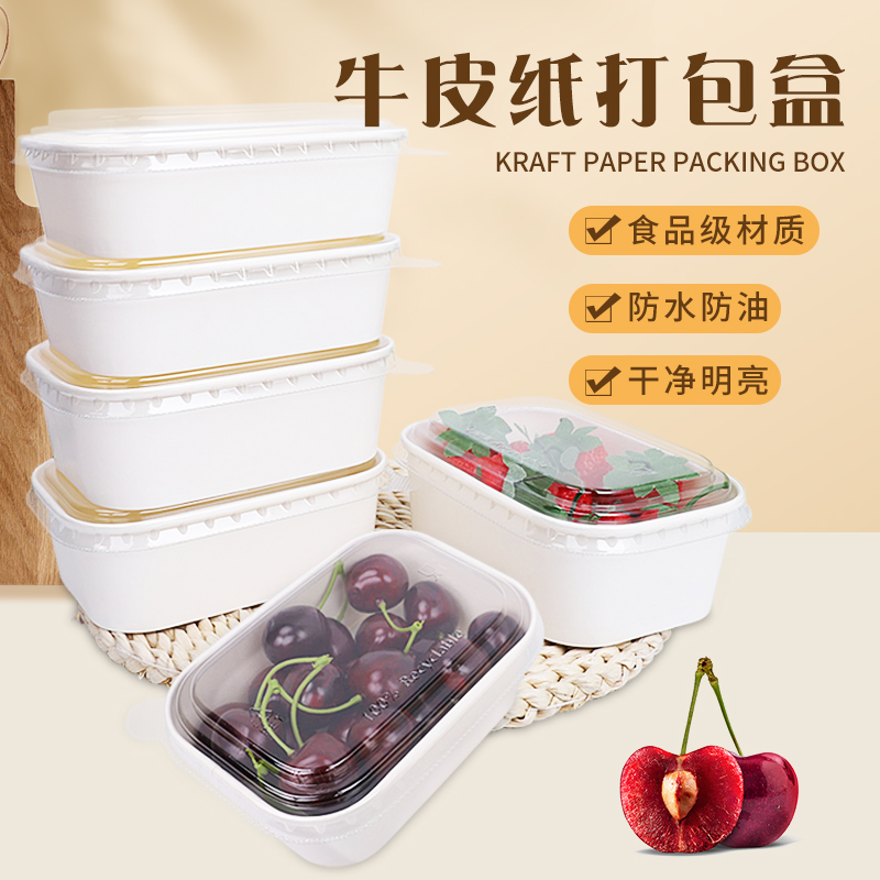 【工厂】一次性水果打包盒正方形
