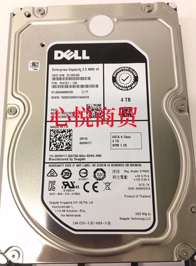 DELL/戴尔 ST4000NM0035 0KRH17 4T 7.2K 3.5寸 SATA 服务器硬盘