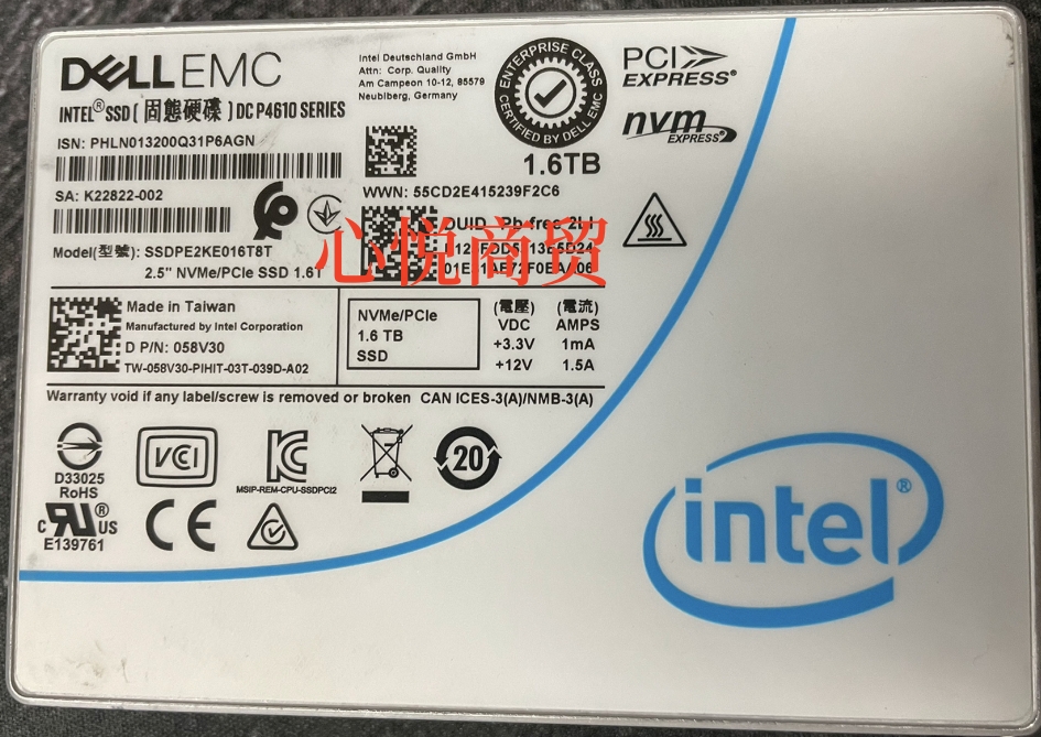 戴尔2.5寸1.6TNVMESSD固态硬盘