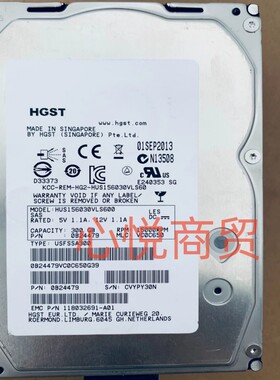 HGST 日立  HUS156030VLS600 300G 15K 3.5寸 SAS 服务器硬盘