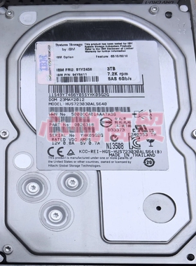 IBM 81Y2458 94Y8411 DS5020 3T 3.5寸 7.2K SAS-FC 存储硬盘