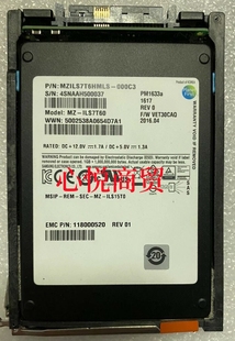 存储硬盘 118000520 SSD固态硬盘 7.68T 2.5寸 EMC SAS 005052112