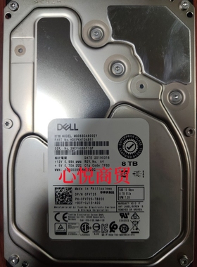 DELL戴尔 0FV725 MG06SCA800EY 8T 3.5 SAS 12gb 7.2K 服务器硬盘