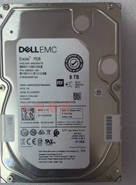 DELL 戴尔 0HЗPN0 ST8000NM010A 8T 3.5寸 7.2K SAS 服务器硬盘