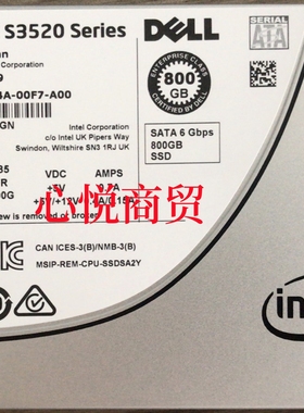 DELL 戴尔 0K49V9 SSDSC2BB800G7R SSD固态硬盘 800G 2.5 SATA