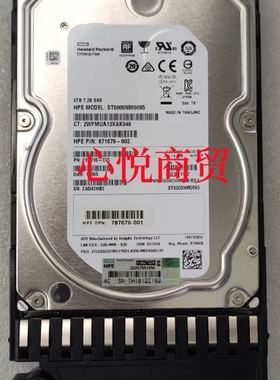 HP/惠普 MSA2040  P2000 787643-001 6T 3.5寸 SAS 7.2K 存储硬盘