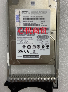 IBM P710 P720 P740 P750 74Y6496 74Y6486 300G 15 SAS 2.5硬盘