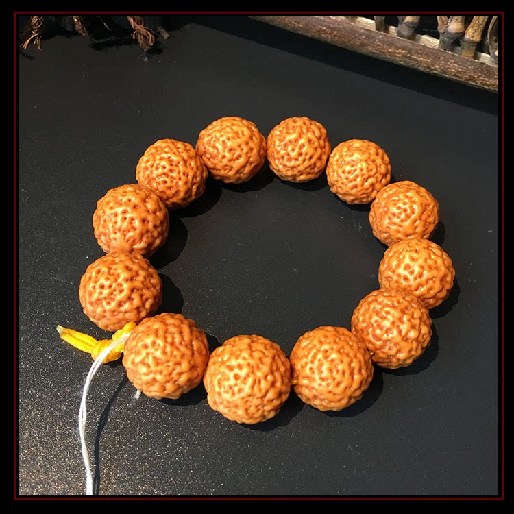 文玩无瓣金刚佛罗正圆无刀痕满肉佛螺菩提高密籽手串限量特价大尺