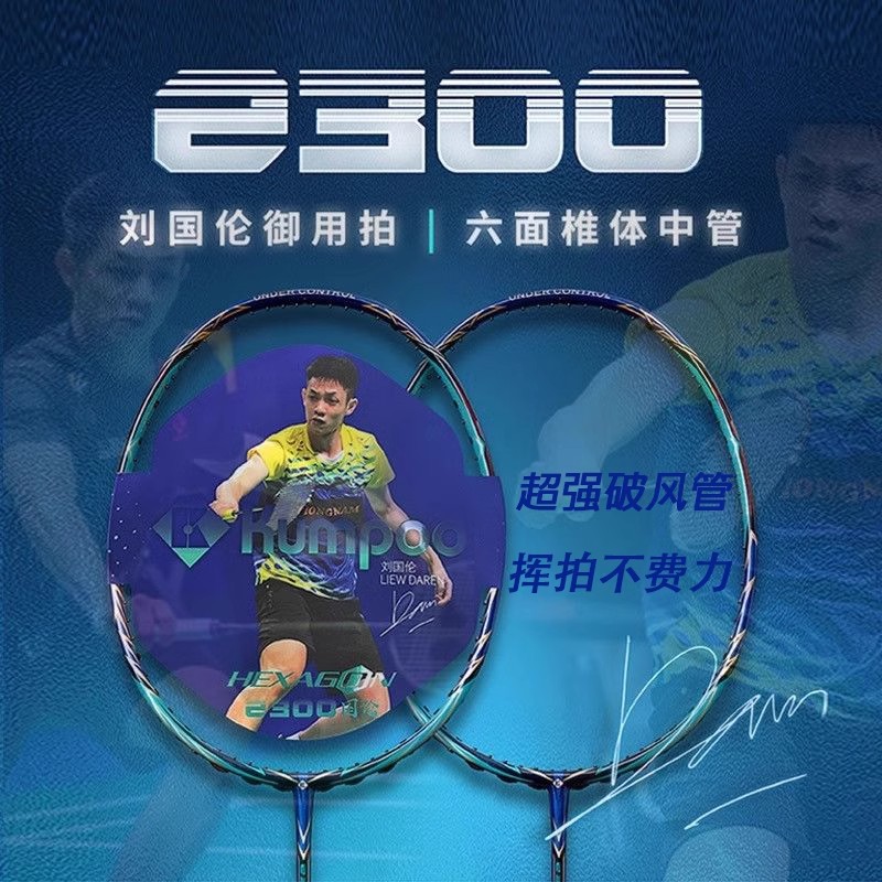 熏风河北省队羽毛球拍礼盒版碳素纤维国伦2300薰风专业级比赛单拍