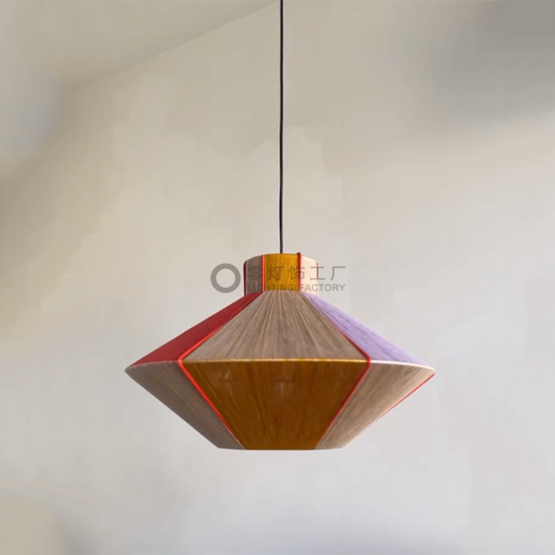 设计师创意绕线软装网红棉线吊灯