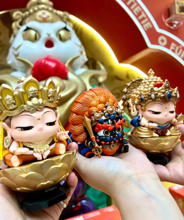 福福贴贴十二生肖本命大神佛招财牛首山慧根系列潮玩手办摆件礼物