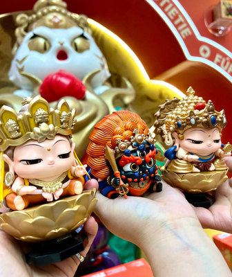 福福贴贴十二生肖本命大神佛招财牛首山慧根系列潮玩手办摆件礼物