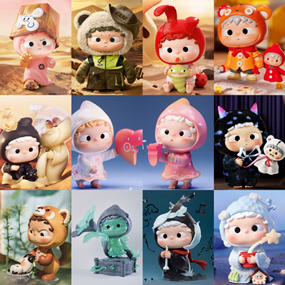 现货哦崽情人节七夕游到海水变蓝光锥ozai大娃展会限定潮玩