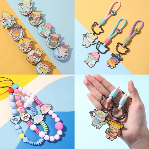 QOQO陪你去看海系列香薰挂件珠串巧克力的季节笔记本徽章潮玩周边