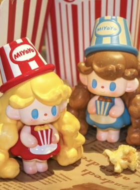 芝麻二林甜小忧Miyoyo爆米花蛋卷牛奶白天鹅展会大娃潮玩手办