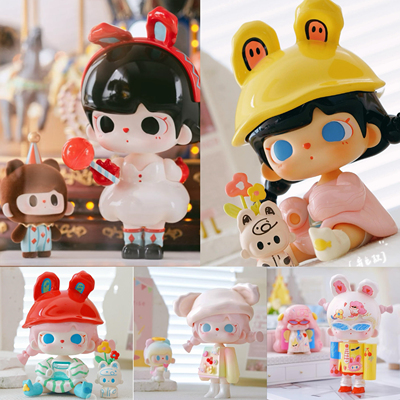 Tutu兔兔熊蝶舞提线木偶我有一个想法盲盒吊卡大娃pts展会潮玩