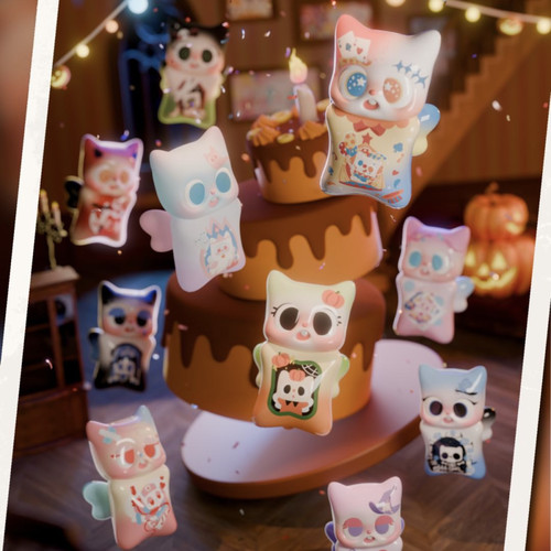 现货pitty记忆定格夜系列盲盒潮玩手办可爱公仔摆件女生日礼物