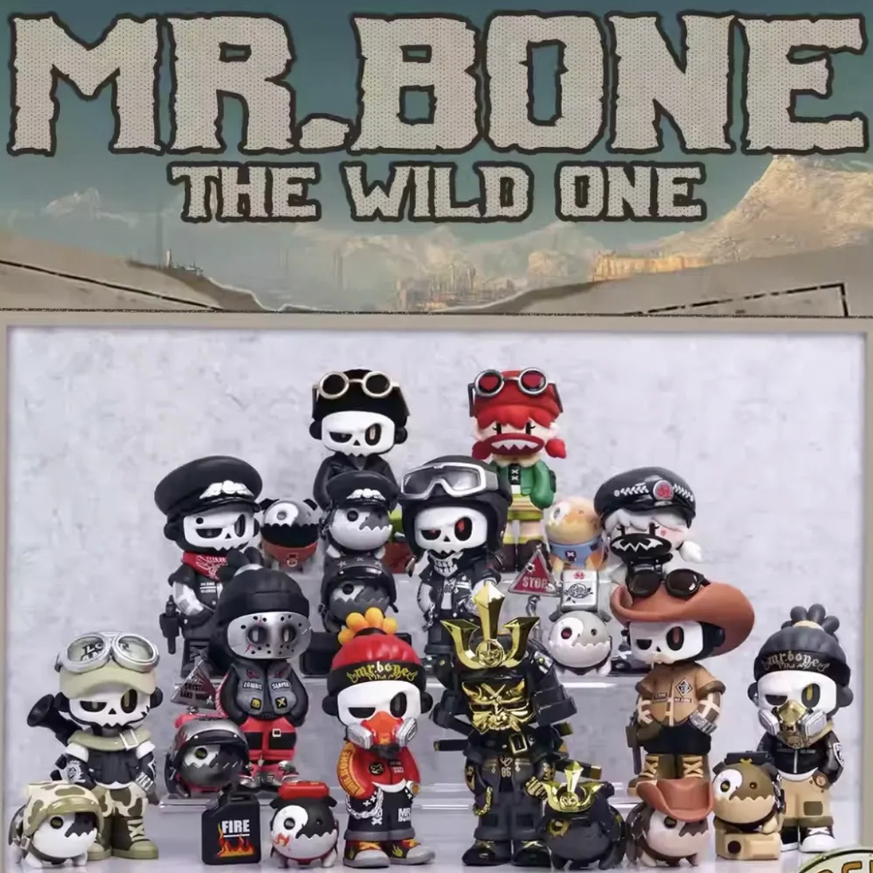 现货Mr bone骨头先生脏丝狗四代五代盲盒潮玩手办摆件可爱