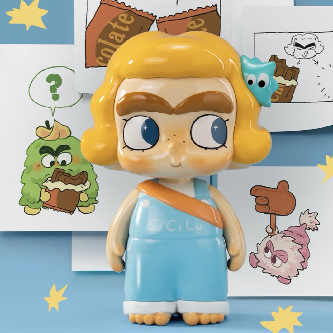 现货Cicilu初代是乖仔吧泡面好吃星星象潮玩展会大娃毛绒挂件可爱