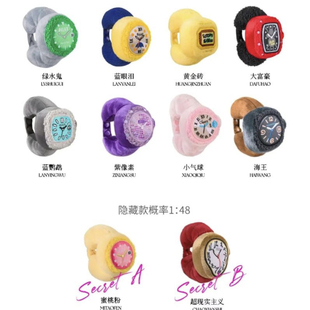 现货Relax名表系列毛绒盲盒潮玩公仔挂件手办可爱摆件女生日礼物