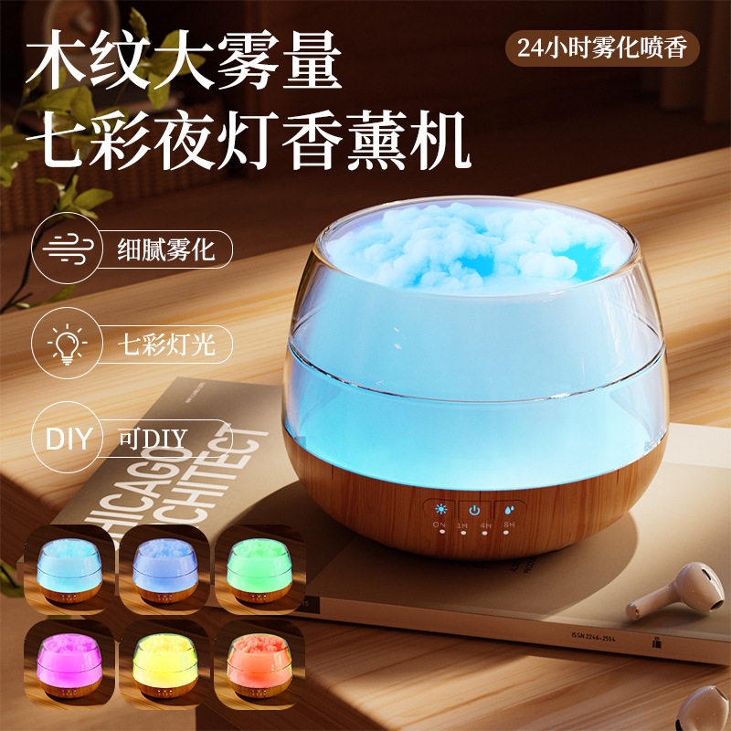 日式精油专用家用静音香熏机加湿器扩香机香薰机扩散器自动喷香