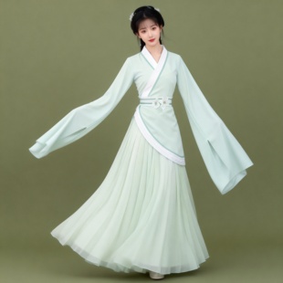 邯郸学步演出服赵都礼宴同款 舞蹈汉唐表演练功服 商演古典舞水袖