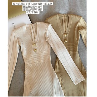 23ss 曲线感针织裙 裸米 单穿美绝 咖棕两色都很欲