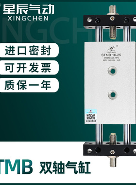 星辰气动双轴双杆气缸滑台STMB16/20/10-25*50X75*100X175*200X30