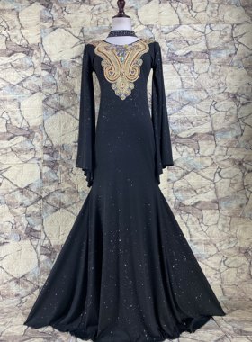 肚皮舞伊拉克甩发袍子iraqi修身甩发舞修身长袍民俗演出服定制