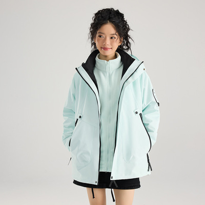 2025羽绒冬季冲锋衣三合一男女户外登山进藏防风防水保暖情侣外套