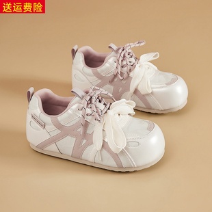 网红平底休闲甜美轻便德训鞋女2026春季新款浅口圆头时尚百搭女鞋