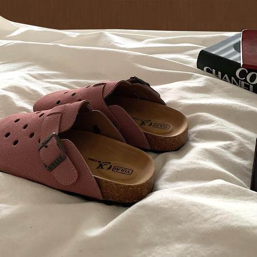 小众ins三喜同款洞洞勃肯鞋