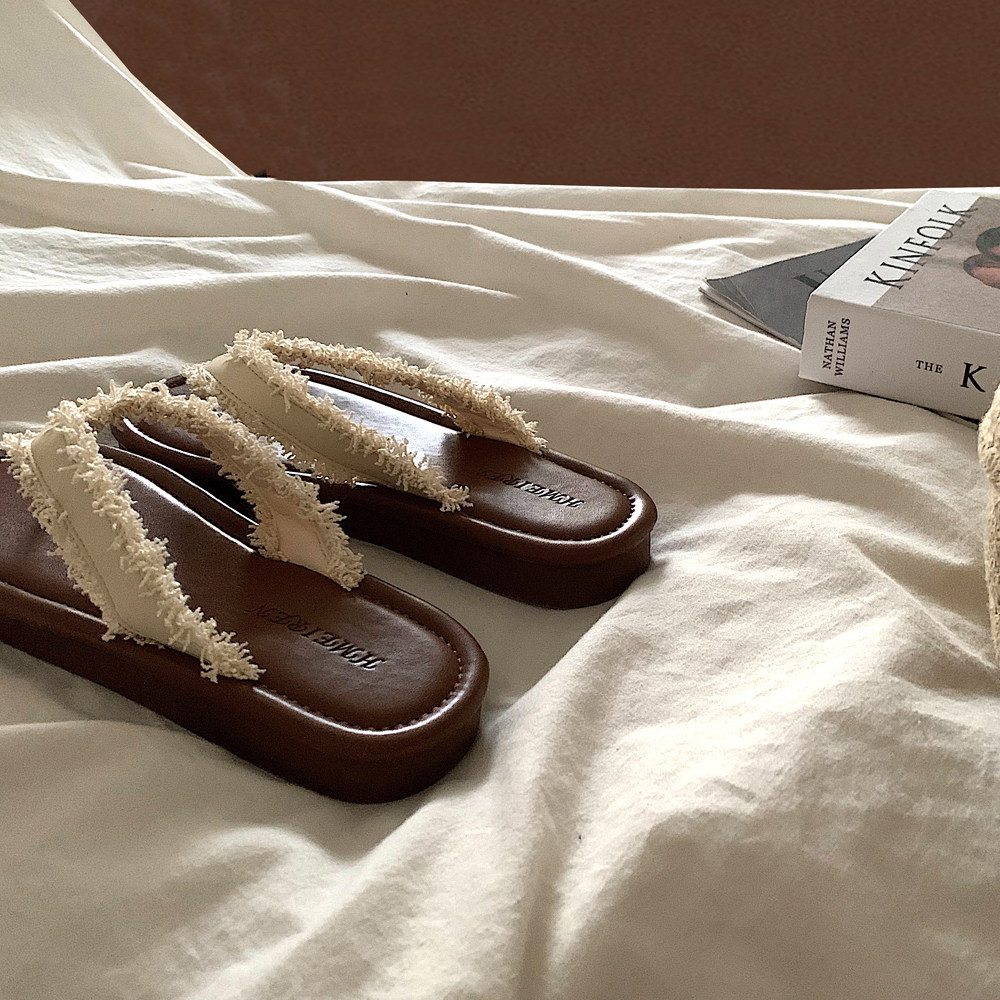 ins温柔仙女风夹趾人字拖鞋夏季外穿配裙子复古网红沙滩凉拖鞋潮,女鞋,人字拖,淘宝优惠券,粉丝福利购,淘宝优惠卷