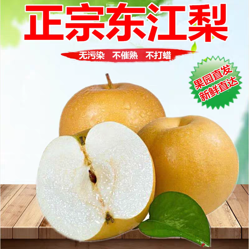 郴州资兴州门司黄旗洞东江梨翠冠甜无渣孕妇水果10斤顺丰