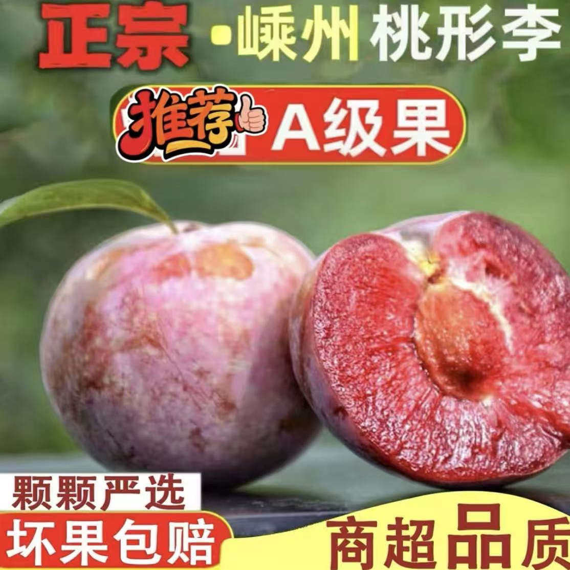正宗嵊州金庭桃形李新鲜水果浙江红心脆李子胜三华李大果孕妇可吃
