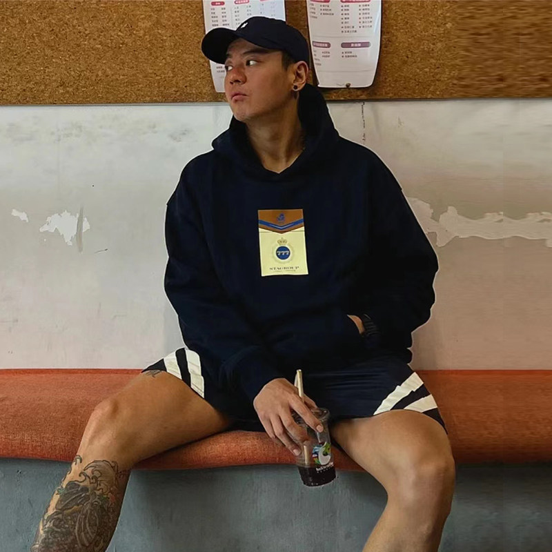 STA2022 Autumn 777 Lucky print BK series Cigarette case Terry Hooded Sweater Socket men and women Hip hop Hoodiein the Men's clothing, Sweater  category - from Buy2taobao.com to provide professional Taobao agent buy service
