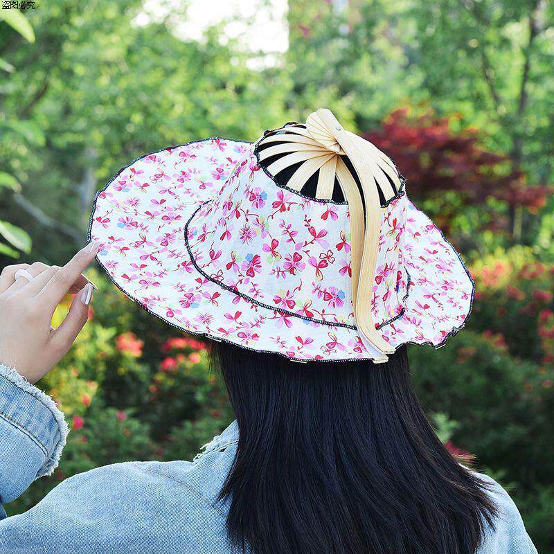 扇帽帽子网红怀旧稀奇古怪女式两用帽帽子扇子创意同款的防晒遮阳