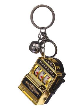 乐个性新款迷你老虎机挂饰摇摇钥匙扣摇奖挂件老虎机书包创意精致