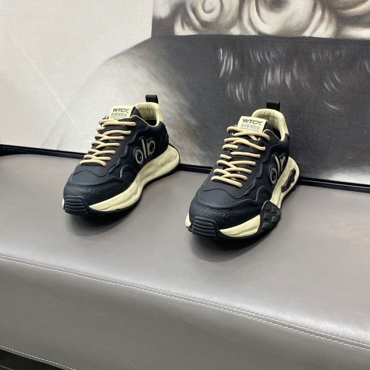 2025新款真皮阿甘鞋时髦男鞋2025新款软底一脚蹬懒人鞋两穿百搭休