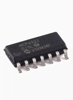 MCP4922-E/SL SOIC-14 12位双路输出DAC芯片