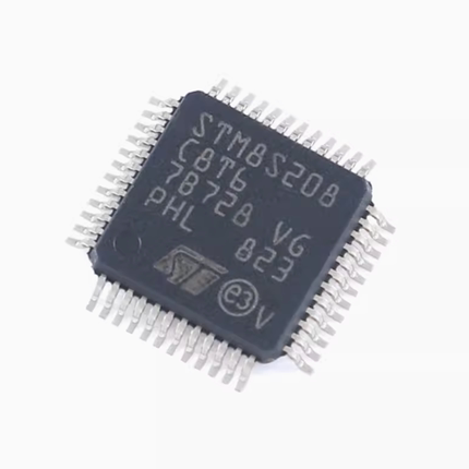 原装正品 STM8S208C8T6 LQFP-48 24MHz/64KB闪存/8位微控制器-MCU