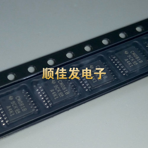 CD4081BPWR 丝印CM081B 贴片TSSOP14全新原装 4通道2输入和门10个