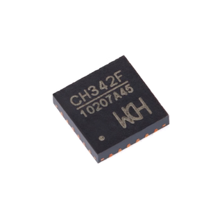 原装正品 CH342F QFN-24 USB转双串口芯片