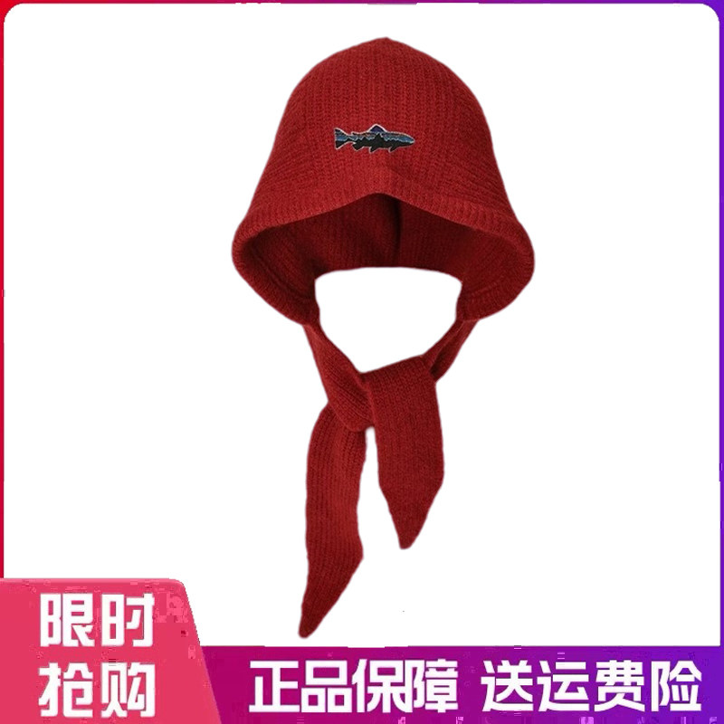 户外帽子巴拉克拉法帽女连帽围脖秋冬季披肩针织毛线帽子围巾一体