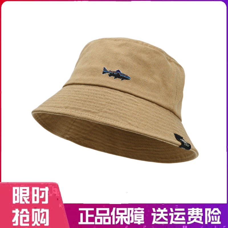 户外帽子渔夫帽女夏季百搭短檐防晒盆帽遮阳帽男休闲显脸小水桶帽