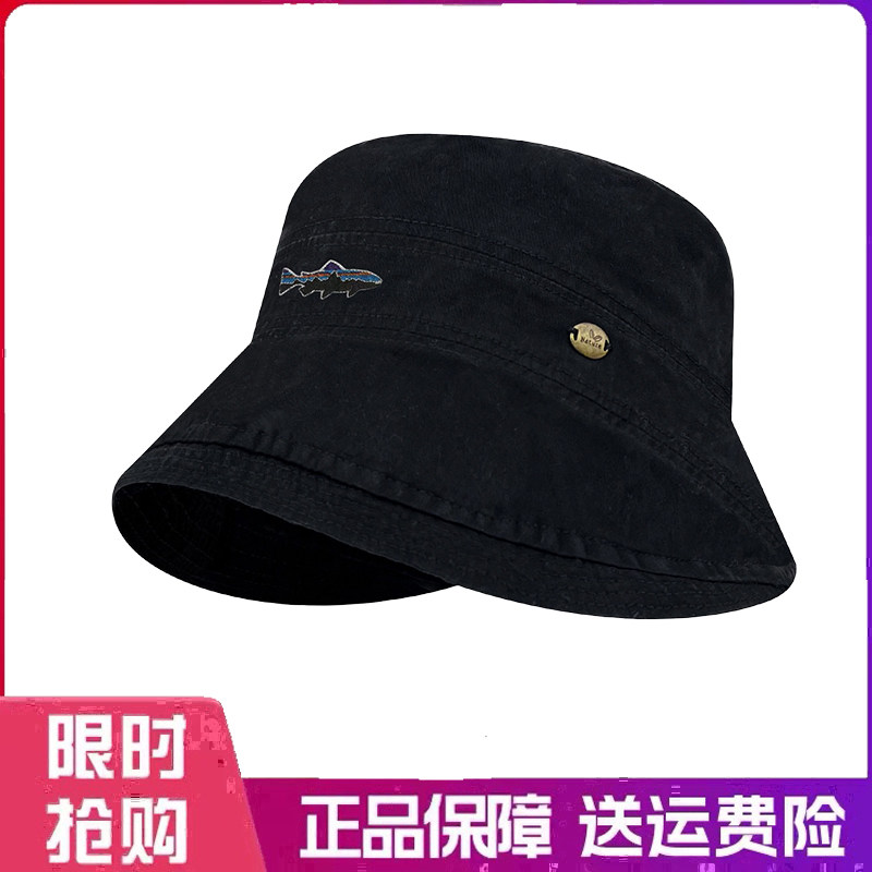 户外帽子简约速干透气抽绳渔夫帽春夏出游遮阳防晒水桶帽素颜百搭