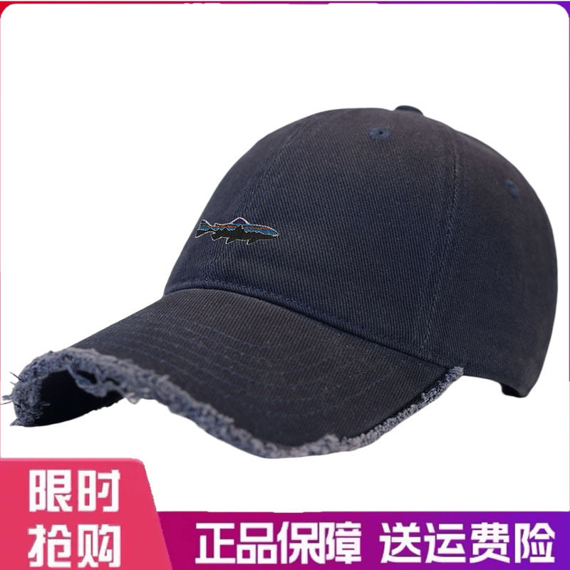 户外帽子光板毛边软顶鸭舌帽子女百搭纯色大头围显脸小遮阳棒球帽