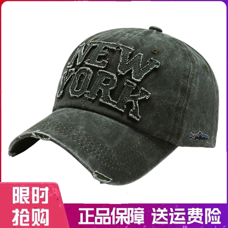 户外帽子水洗布鸭舌帽韩版防晒帽男女休闲百搭街头春秋遮阳棒球帽
