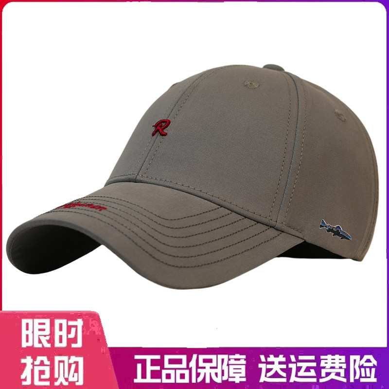户外帽子刺绣R标软顶棒球帽男女韩版潮百搭显脸小运动遮阳鸭舌帽