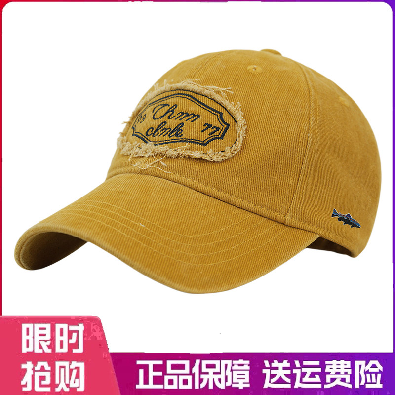 户外帽子贴布刺绣棒球帽男女四季新款潮流牛仔鸭舌帽宽帽檐显脸小